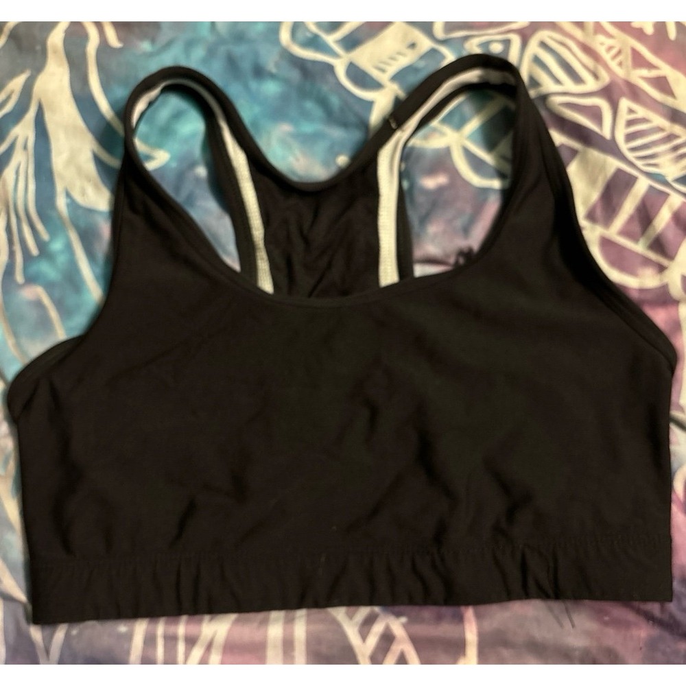 C9 by Champion Black‎ & Grey Reversible Low Impact Sports Bra, Medium
